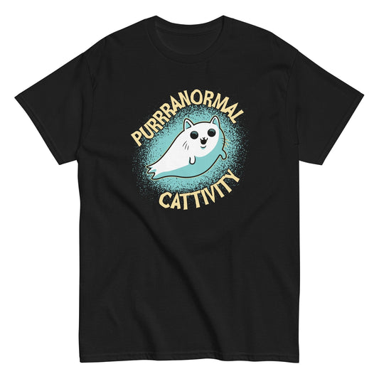 Purrranormal cattivity funny cute cat animal t-shirt - Premium t-shirt from MyDesigns - Just $19.95! Shop now at Lees Krazy Teez