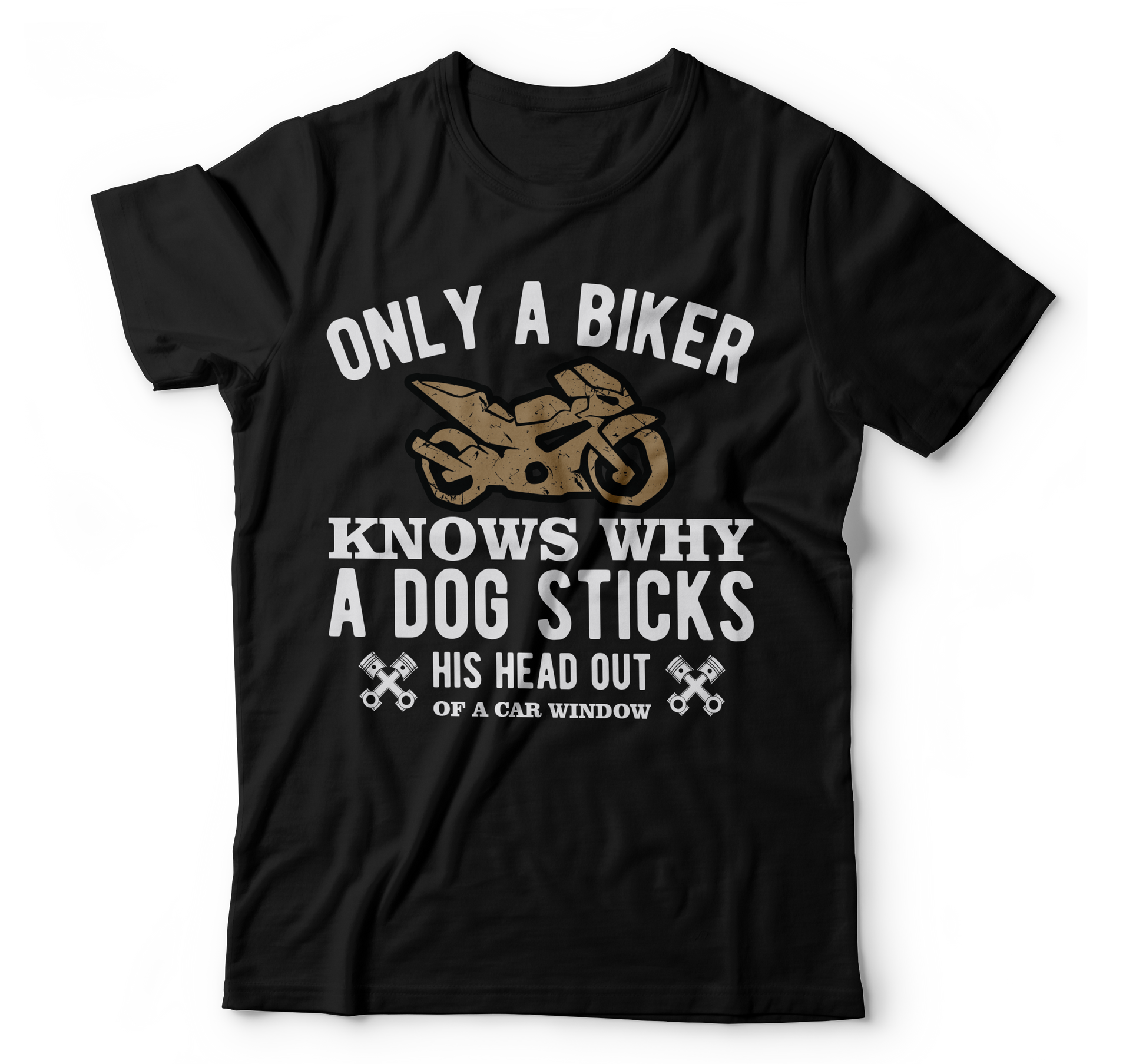 Only a biker knows why a dog sticks t-shirt - Premium  from MyDesigns - Just $21.95! Shop now at Lees Krazy Teez