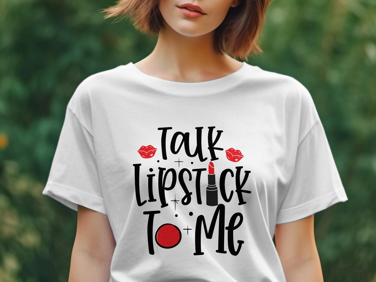 Talk Lipstick To Me 2 Women's awesome tee - Premium t-shirt from MyDesigns - Just $19.95! Shop now at Lees Krazy Teez