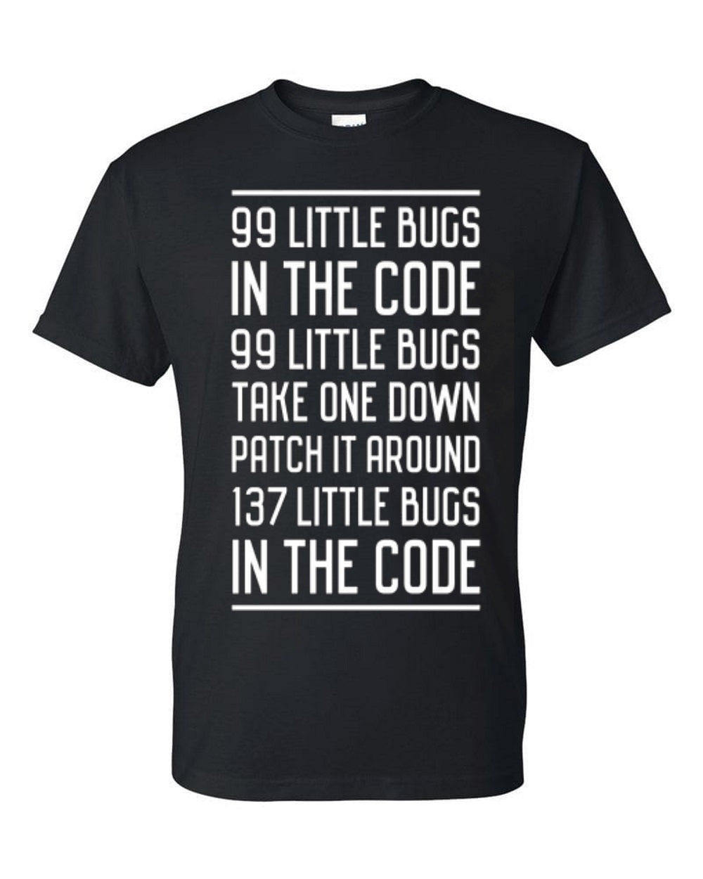 99 little bugs in the code funny computer error t-shirt - Premium t-shirt from MyDesigns - Just $19.95! Shop now at Lees Krazy Teez