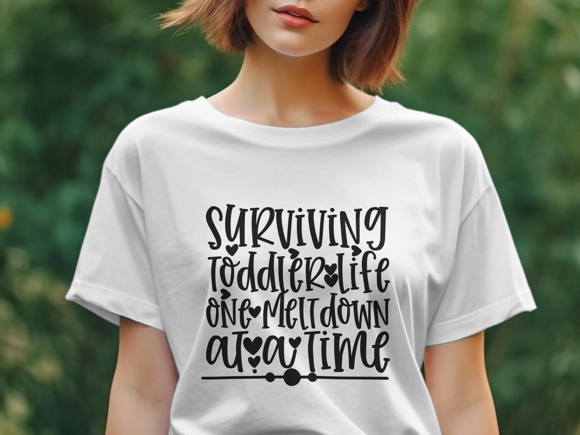 Surviving Toddler Life One Meltdown at a time Women's awesome tee - Premium t-shirt from MyDesigns - Just $19.95! Shop now at Lees Krazy Teez