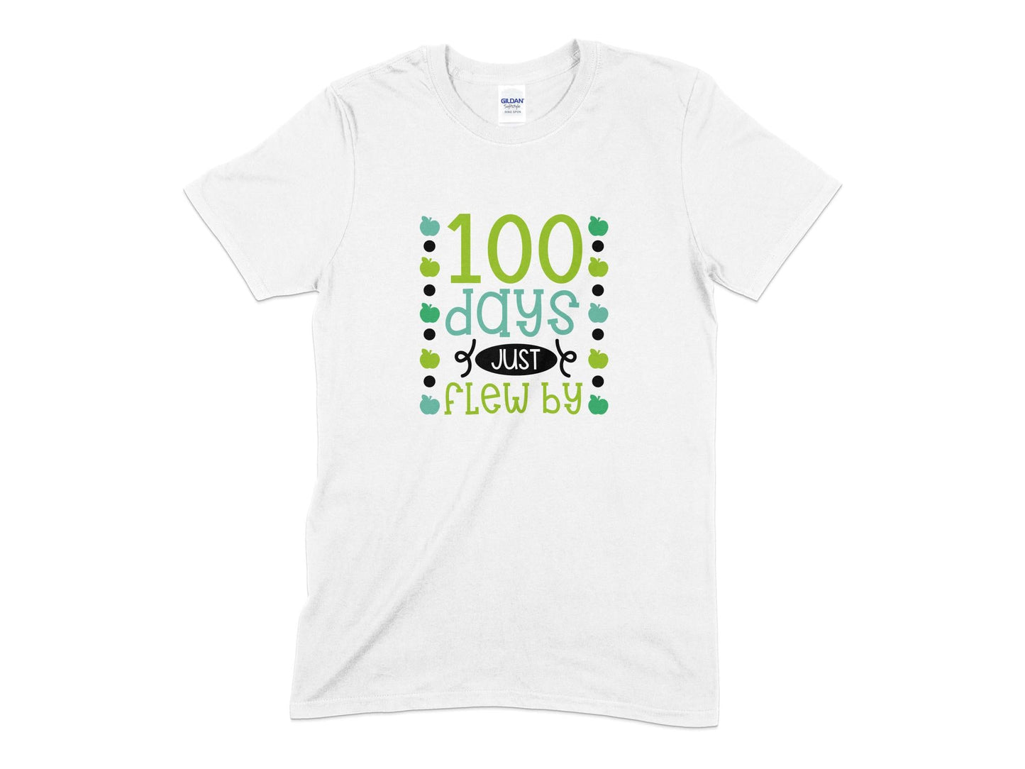 100 days just flew by mens womens unisex t-shirt - Premium t-shirt from MyDesigns - Just $21.95! Shop now at Lees Krazy Teez