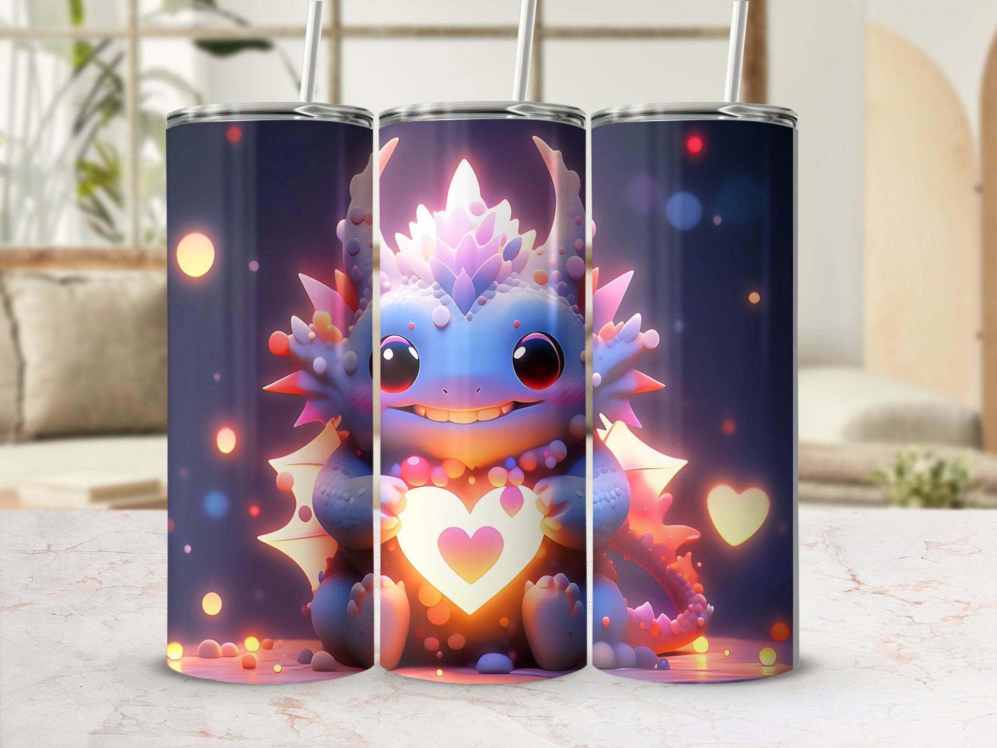 Cute glowing monster tumbler wrap 20oz skinny tumbler - Premium tumbler from MyDesigns - Just $26.95! Shop now at Lees Krazy Teez