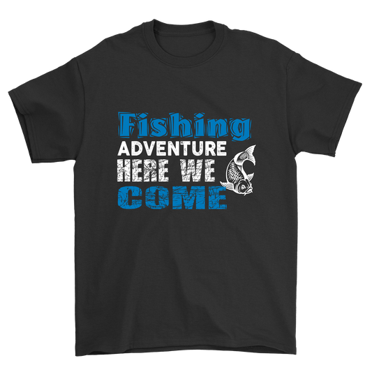 Fishing adventure here we come Men's t-shirt - Premium t-shirt from MyDesigns - Just $19.95! Shop now at Lees Krazy Teez