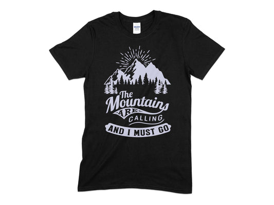 The mountains are calling and i must go hiking t-shirt - Premium t-shirt from MyDesigns - Just $21.95! Shop now at Lees Krazy Teez