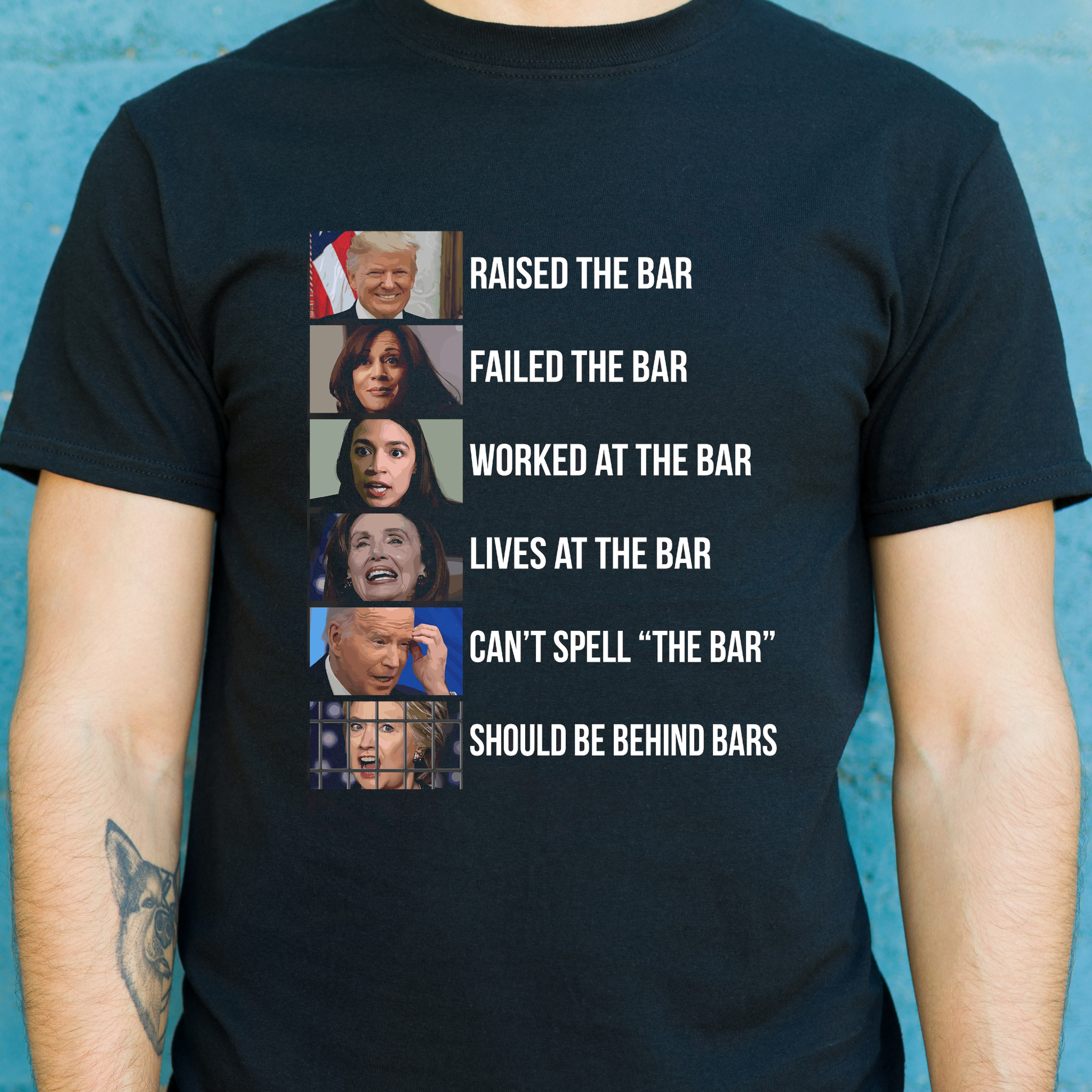 Donald Trump raised the bar Men's t-shirt - Premium t-shirt from MyDesigns - Just $16.95! Shop now at Lees Krazy Teez