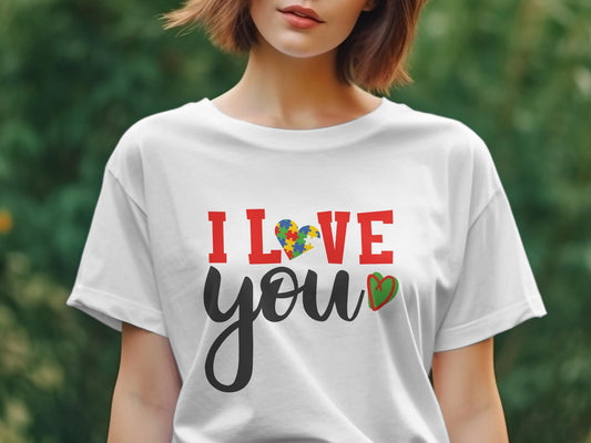 i love you Women's awesome t-shirt - Premium t-shirt from MyDesigns - Just $19.95! Shop now at Lees Krazy Teez