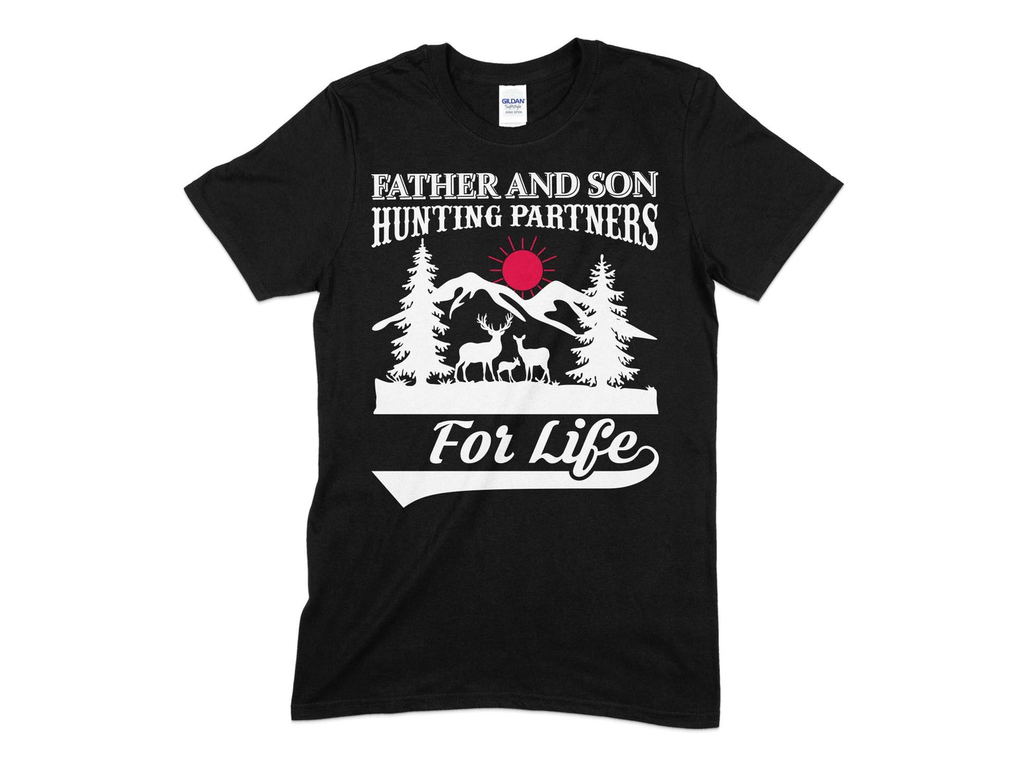 Father and son hunting partners for life t-shirt - Premium t-shirt from MyDesigns - Just $19.95! Shop now at Lees Krazy Teez