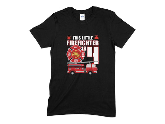 Firefighter kids birthday youth t shirt - Premium t-shirt from MyDesigns - Just $19.95! Shop now at Lees Krazy Teez