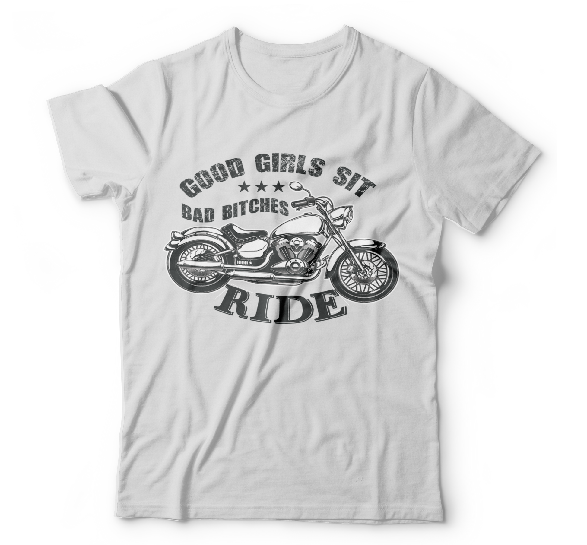 Good GIrls sit bad bitches ride Women's ladies tee - Premium t-shirt from MyDesigns - Just $19.95! Shop now at Lees Krazy Teez