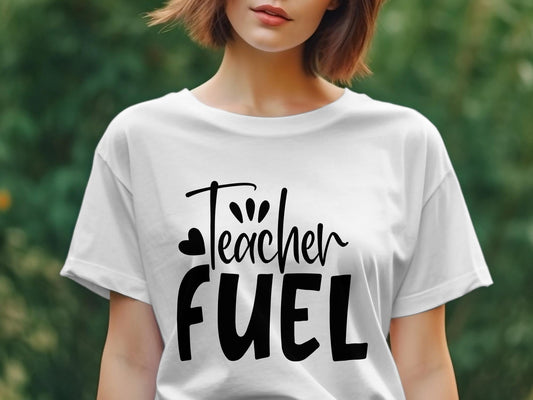 teacher fuel Women's awesome tee - Premium t-shirt from MyDesigns - Just $19.95! Shop now at Lees Krazy Teez