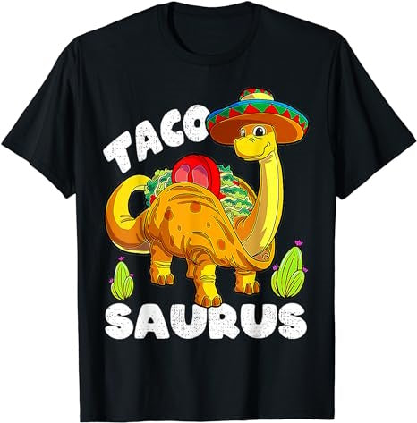 Tacosaurus Taco Dinosaur Funny Dino Cinco De Mayo Mexican T-Shirt - Premium t-shirt from MyDesigns - Just $19.95! Shop now at Lees Krazy Teez
