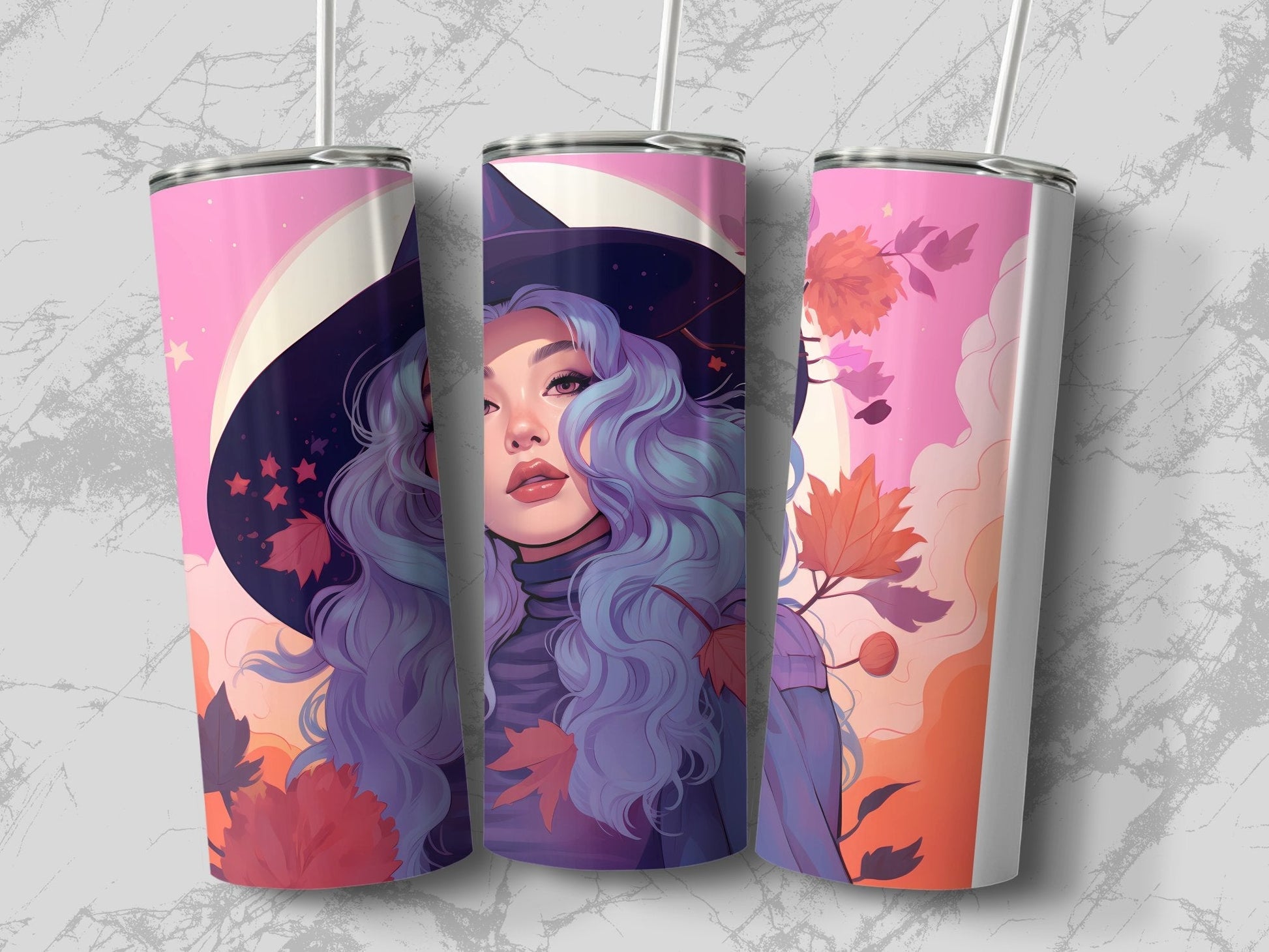 Witch be crazy skinny sublimation tumbler - Premium tumbler from MyDesigns - Just $29.95! Shop now at Lees Krazy Teez