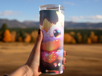 Cute little odd monster tumbler wrap 20oz skinny tumbler - Premium tumbler from MyDesigns - Just $26.95! Shop now at Lees Krazy Teez