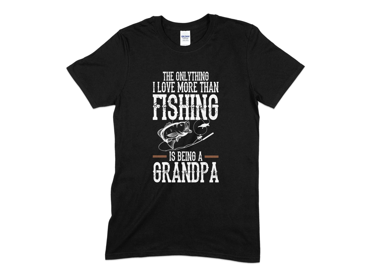 The only thing i love more than fishing is being a grandpa t-shirt - Premium t-shirt from MyDesigns - Just $19.95! Shop now at Lees Krazy Teez
