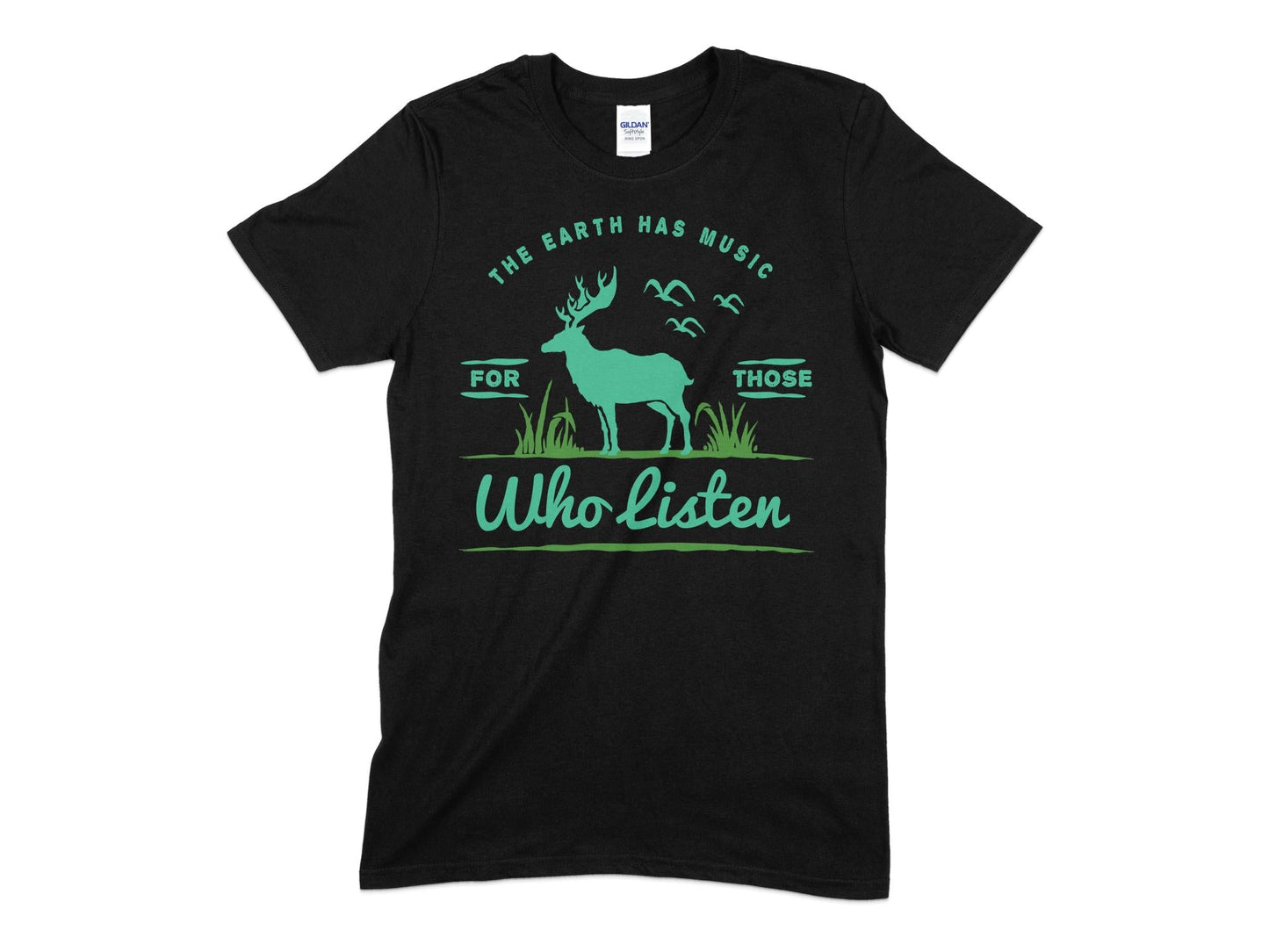 The Earth Has Music For Those Who Listen t-shirt - Premium t-shirt from MyDesigns - Just $21.95! Shop now at Lees Krazy Teez