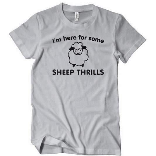 I'm here for some sheep thrills Men's t-shirt - Premium t-shirt from Lees Krazy Teez - Just $19.95! Shop now at Lees Krazy Teez