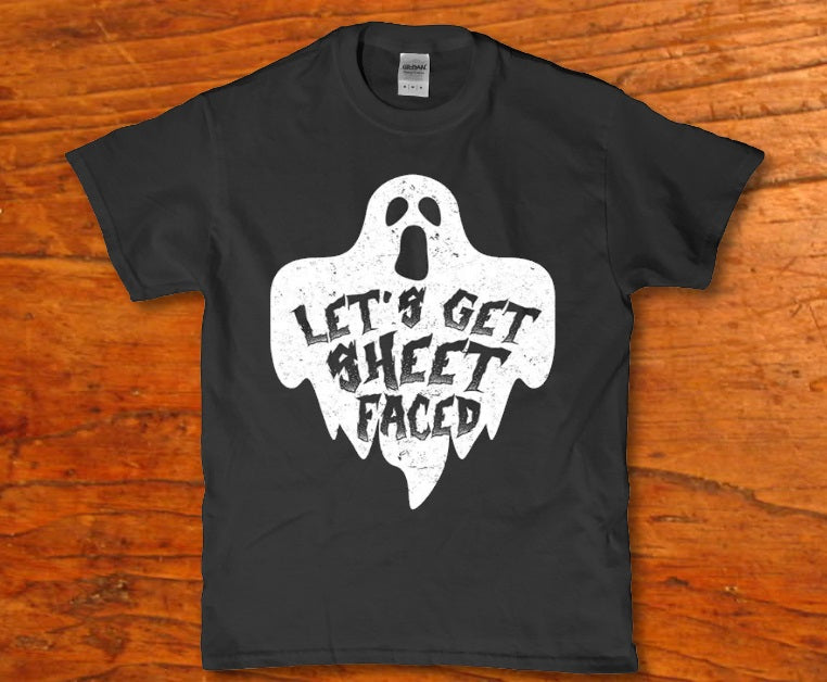 Let's get sheet faced Halloween Men's t-shirt - Premium t-shirt from MyDesigns - Just $19.95! Shop now at Lees Krazy Teez