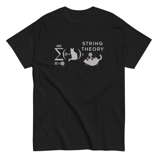 M equals mc squared string theory cat funny t-shirt - Premium t-shirt from MyDesigns - Just $19.95! Shop now at Lees Krazy Teez