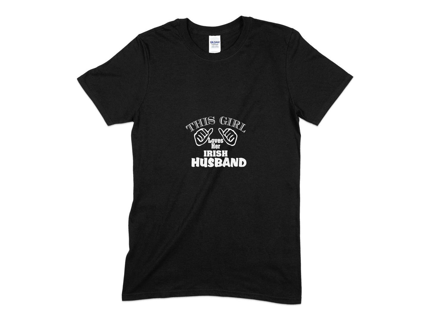 this girl loves her irish husband - Premium t-shirt from MyDesigns - Just $19.95! Shop now at Lees Krazy Teez