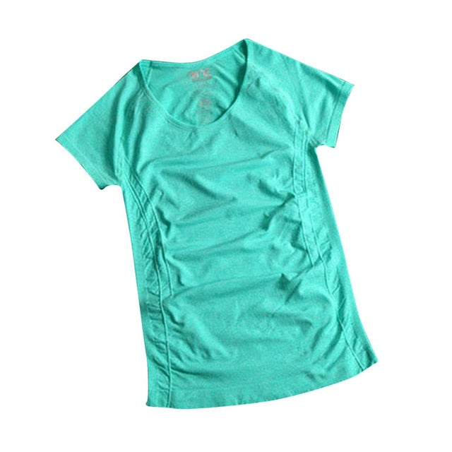 Women's Performance Quick-Drying Short-Sleeve Sports T-Shirt for Professional Fitness - Premium t-shirt from eprolo - Just $17.95! Shop now at Lees Krazy Teez
