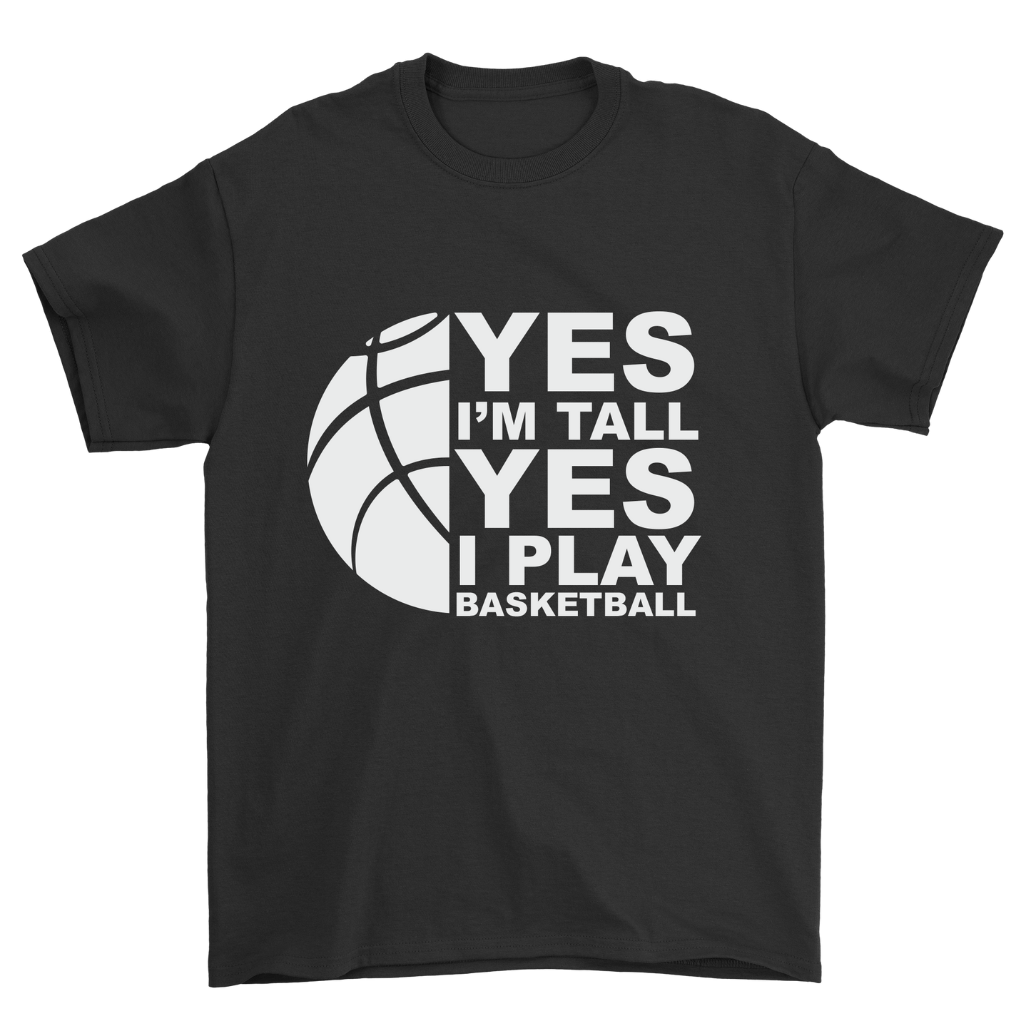 Yes I'm tall i play basketball Men's t-shirt - Premium t-shirt from MyDesigns - Just $21.95! Shop now at Lees Krazy Teez