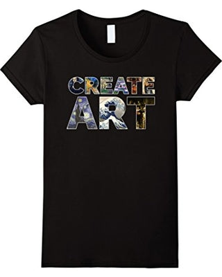 womens-create-art-artist-paintings-t-shirt-large-black - Premium t-shirt from MyDesigns - Just $19.95! Shop now at Lees Krazy Teez