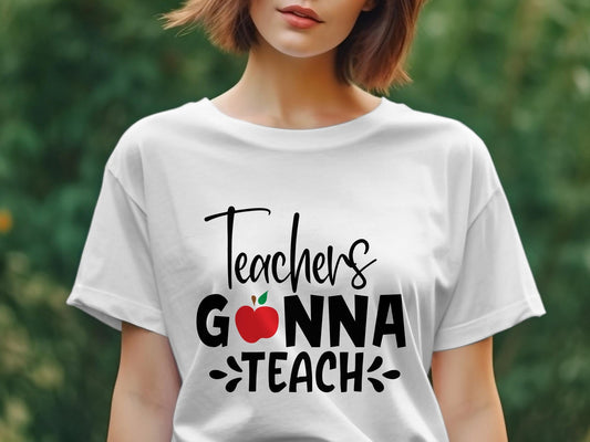 teachers gonna teach Women's awesome tee - Premium t-shirt from MyDesigns - Just $19.95! Shop now at Lees Krazy Teez