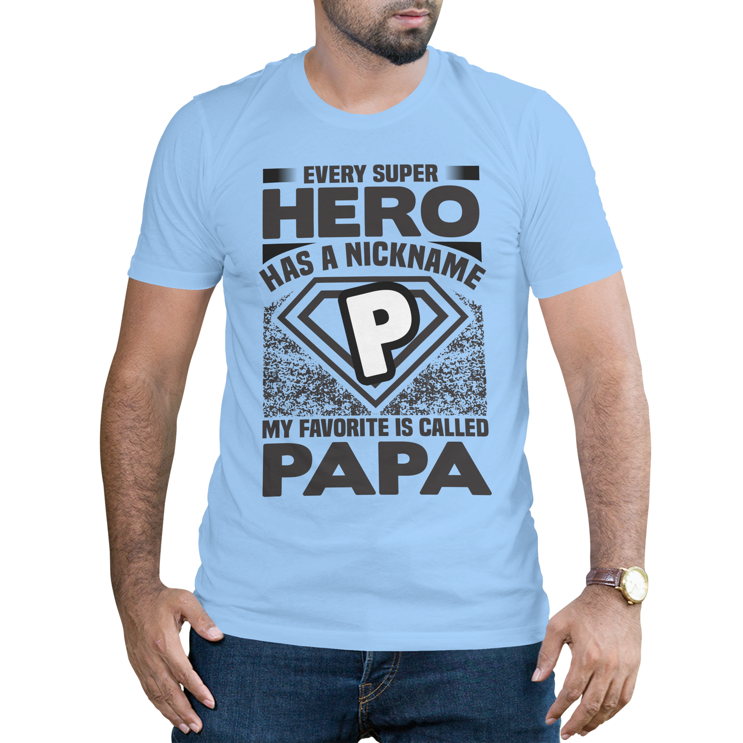 Every super hero has a nickname my favorite is called papa - Premium t-shirt from MyDesigns - Just $19.95! Shop now at Lees Krazy Teez