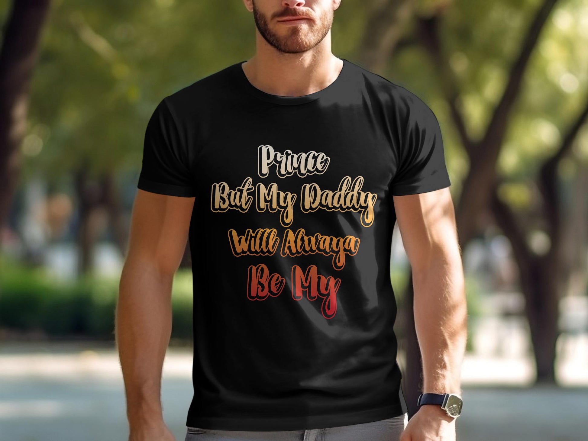 Prince but my daddy will always be father Men's tee - Premium t-shirt from MyDesigns - Just $19.95! Shop now at Lees Krazy Teez