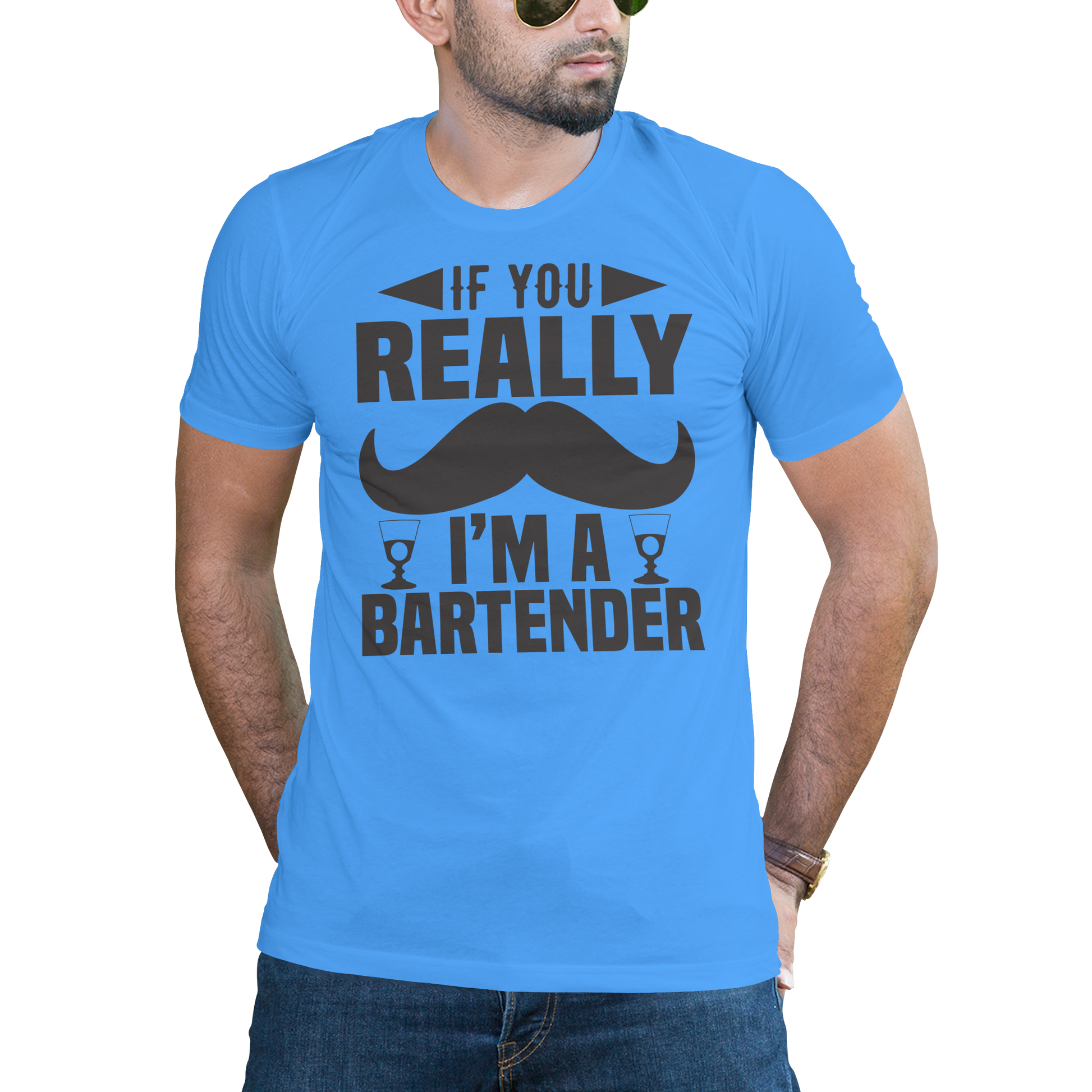 If you really I'm a bartender Men's t-shirt - Premium t-shirt from Lees Krazy Teez - Just $16.95! Shop now at Lees Krazy Teez