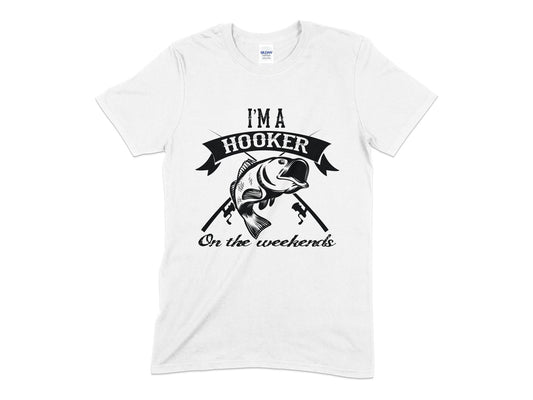 Im a hooker on the weekends fishing t-shirt - Premium t-shirt from MyDesigns - Just $21.95! Shop now at Lees Krazy Teez