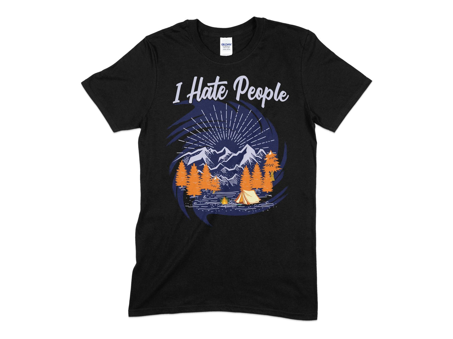 I hate People hiking t-shirt - Premium t-shirt from MyDesigns - Just $19.95! Shop now at Lees Krazy Teez