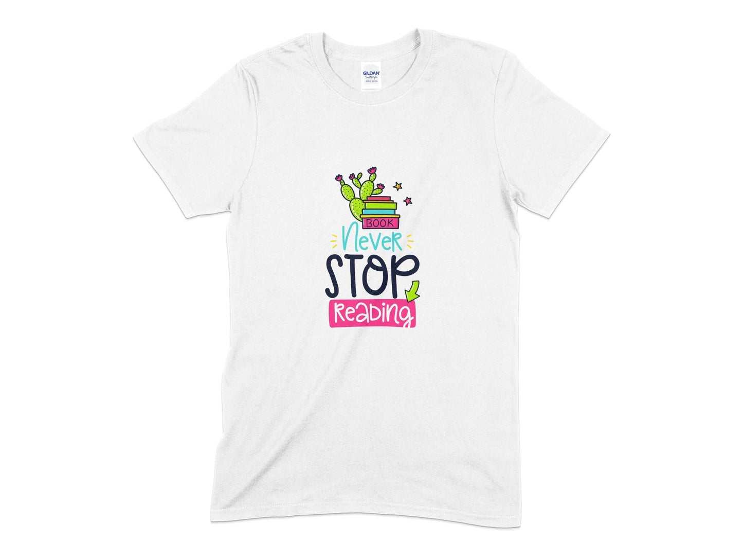 Book never stop reading youth girls t-shirt - Premium t-shirt from MyDesigns - Just $19.95! Shop now at Lees Krazy Teez