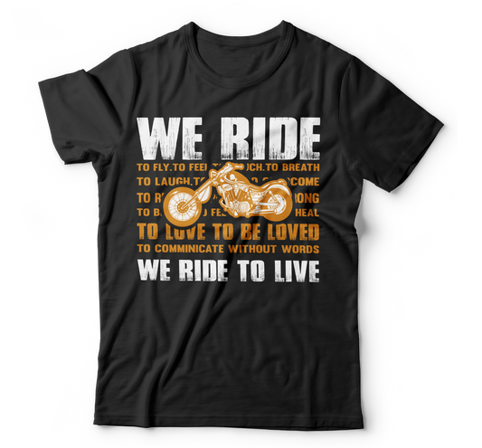 We ride we ride to live Men's t-shirt - Premium t-shirt from MyDesigns - Just $21.95! Shop now at Lees Krazy Teez