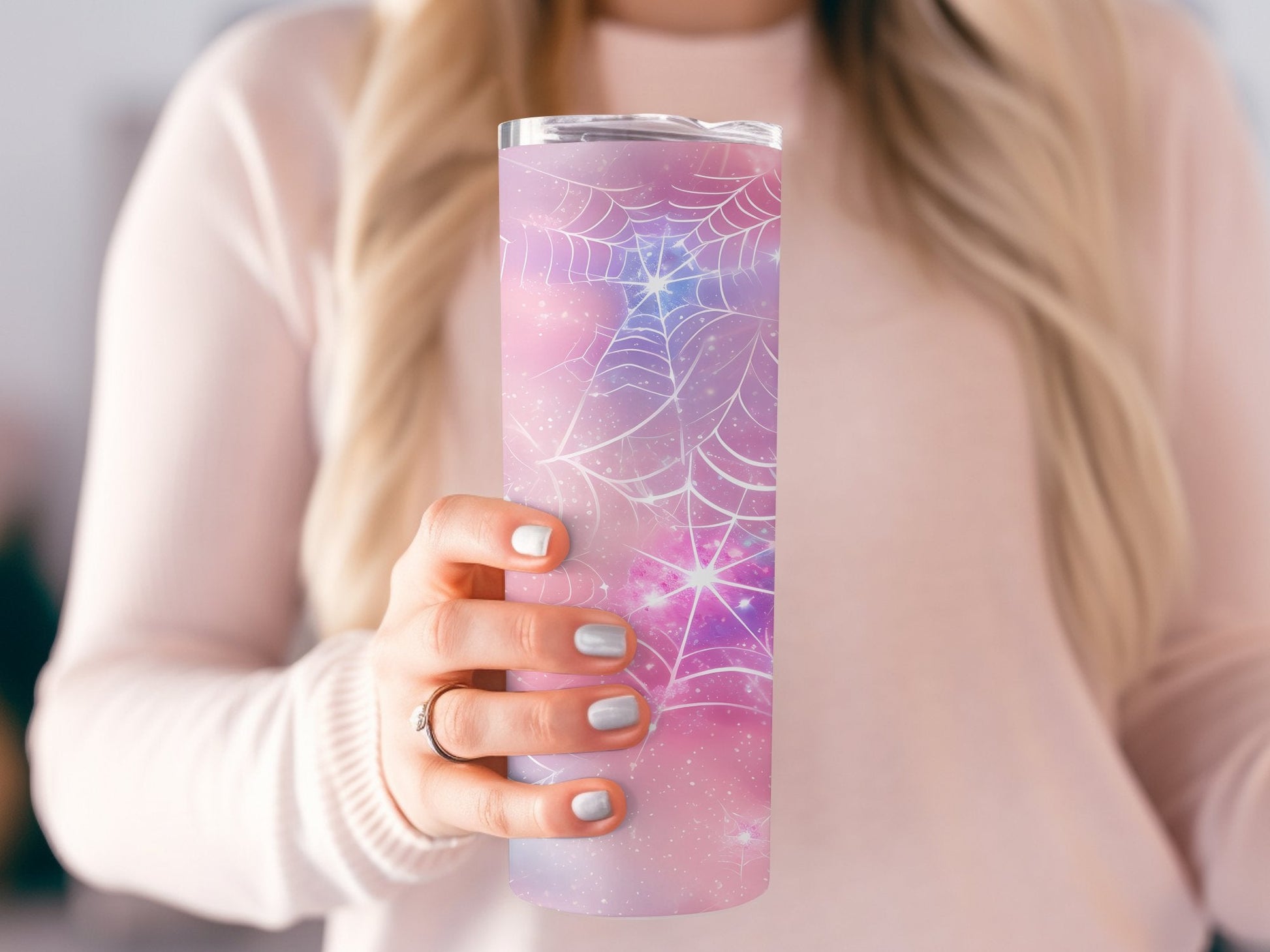 Cob web dream pastel world 20oz skinny tumbler - Premium tumbler from MyDesigns - Just $29.95! Shop now at Lees Krazy Teez