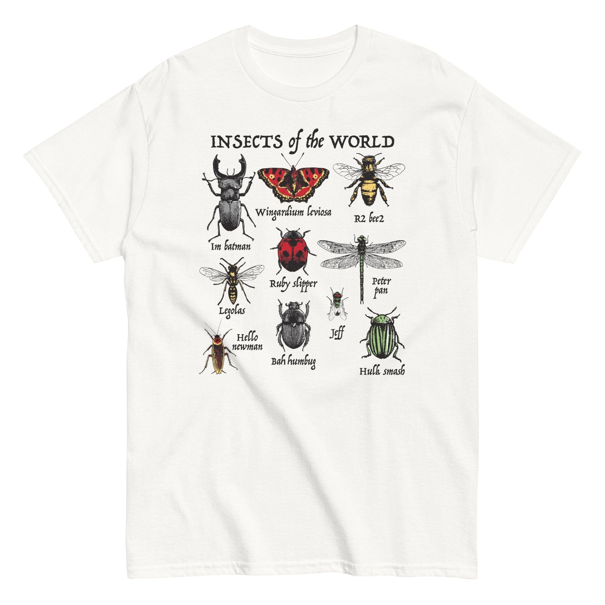 Insects of the wordl I'm batman Hello newman t-shirt - Premium t-shirt from MyDesigns - Just $19.95! Shop now at Lees Krazy Teez