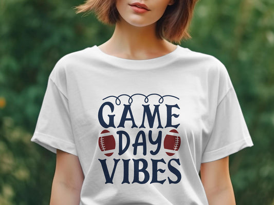 Game day vibes Women's Ladies t-shirt - Premium t-shirt from MyDesigns - Just $19.95! Shop now at Lees Krazy Teez