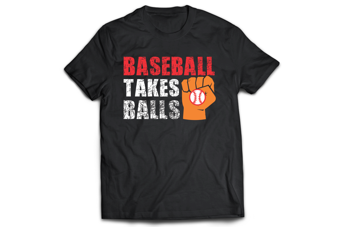 Baseball takes balls t-shirt - Premium t-shirt from MyDesigns - Just $21.95! Shop now at Lees Krazy Teez