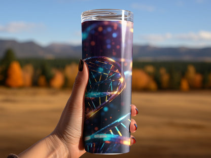 3d Dna weird 20oz tumbler wrap 20oz skinny tumbler - Premium tumbler from MyDesigns - Just $26.95! Shop now at Lees Krazy Teez