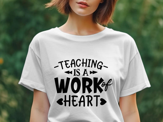 teaching it a work of heart Women's tee - Premium  from MyDesigns - Just $19.95! Shop now at Lees Krazy Teez