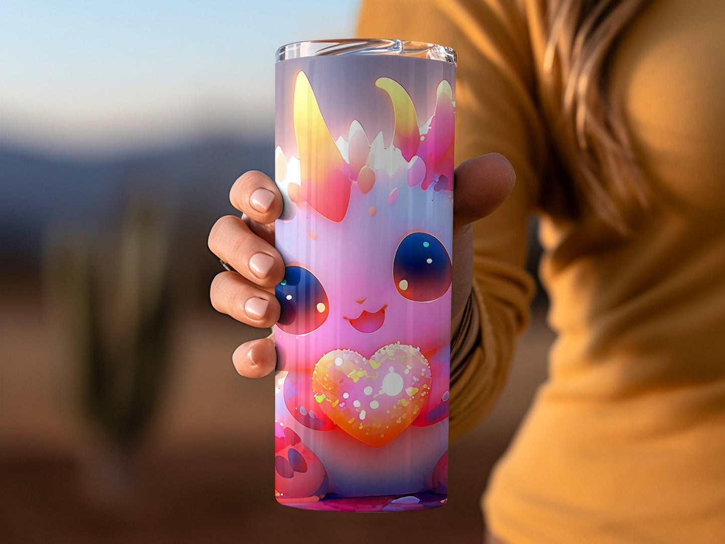 Cute monster demon tumbler wrap 20oz skinny tumbler - Premium tumbler from MyDesigns - Just $26.95! Shop now at Lees Krazy Teez