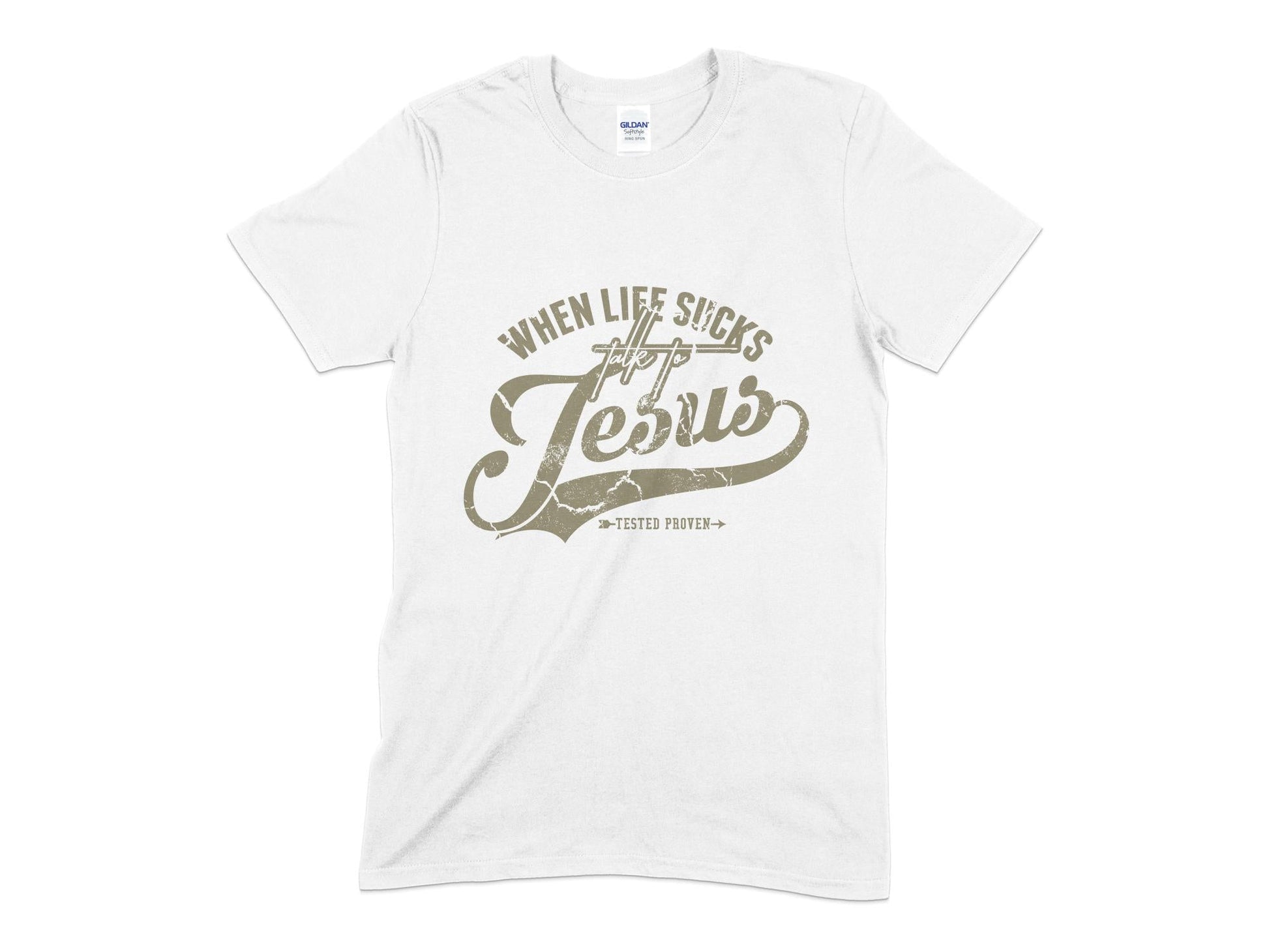 When life sucks talk to Jesus t-shirt - Premium t-shirt from MyDesigns - Just $19.95! Shop now at Lees Krazy Teez