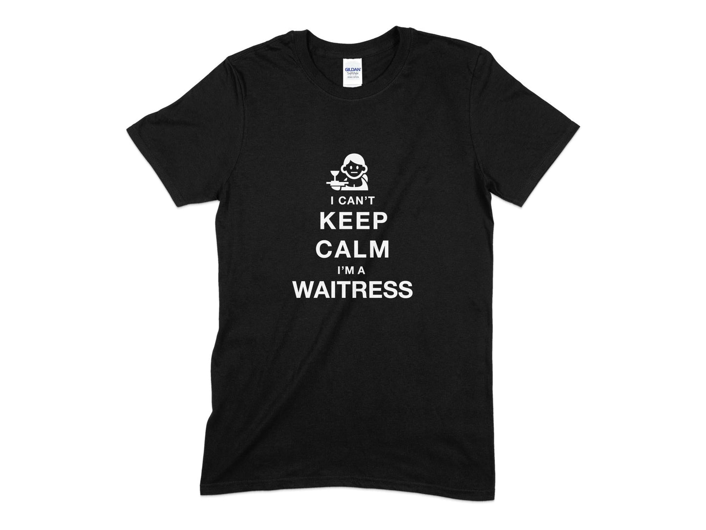 I can't keep calm im a waitress womens t-shirt - Premium t-shirt from MyDesigns - Just $19.95! Shop now at Lees Krazy Teez