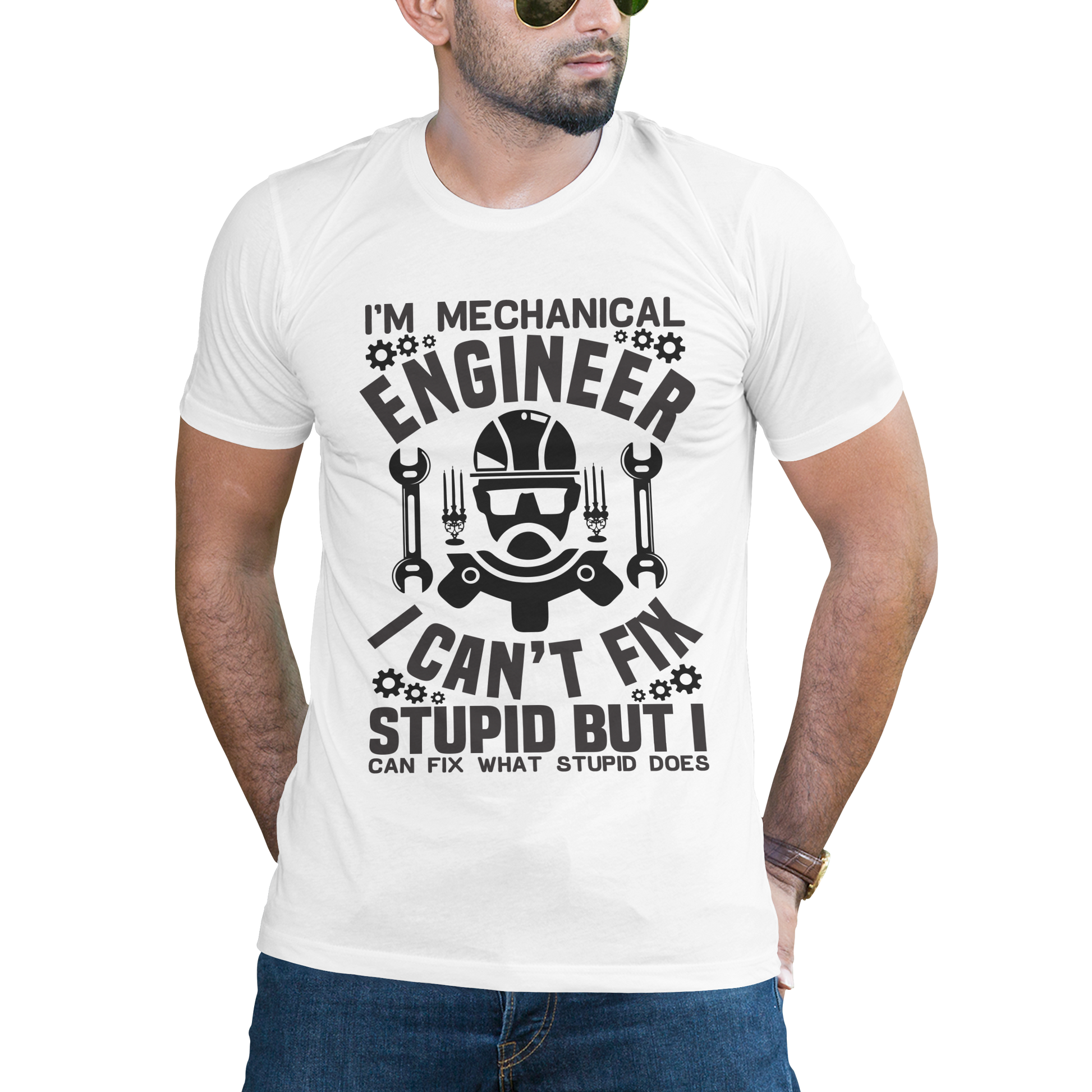 Im mechanical engineer i cant fix stupid t-shirt - Premium t-shirt from MyDesigns - Just $19.95! Shop now at Lees Krazy Teez