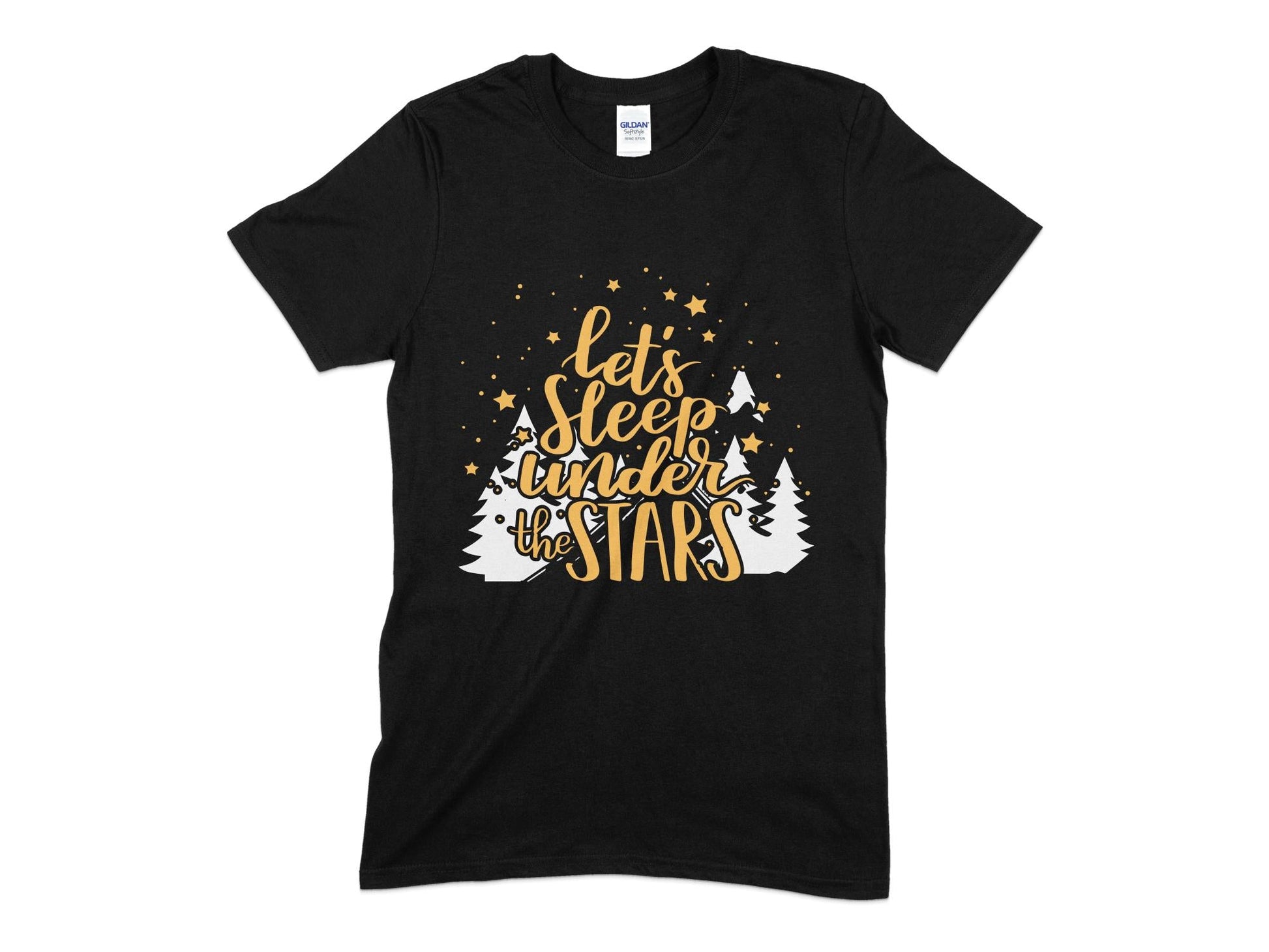 Lets sleep under the stars hiking t-shirt - Premium t-shirt from MyDesigns - Just $19.95! Shop now at Lees Krazy Teez
