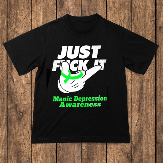 Just f it manic depression awareness Men's t-shirt - Premium t-shirt from MyDesigns - Just $16.95! Shop now at Lees Krazy Teez