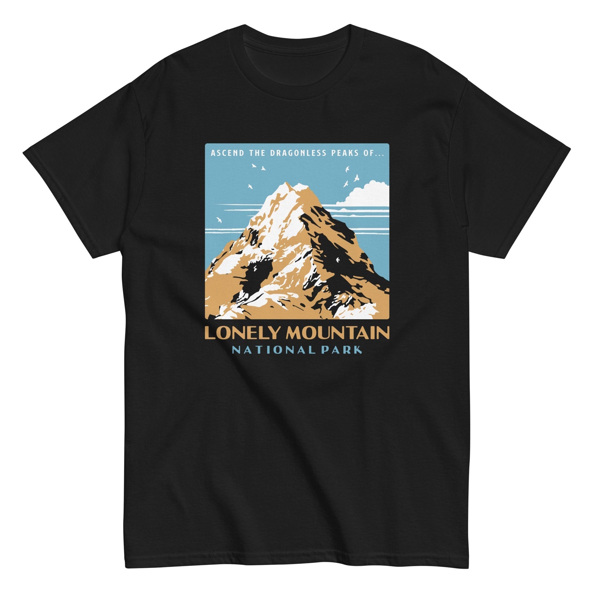 Ascend the dragonless peaks of lonely mountain t-shirt - Premium t-shirt from MyDesigns - Just $19.95! Shop now at Lees Krazy Teez