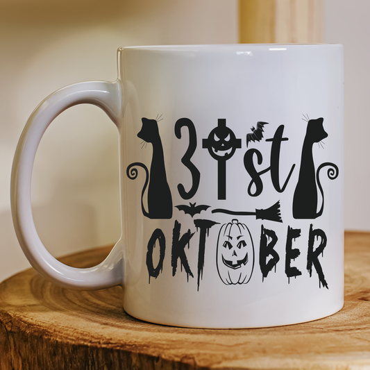 31st Oktober creepy funny Halloween Mug - Premium mugs from Lees Krazy Teez - Just $24.95! Shop now at Lees Krazy Teez
