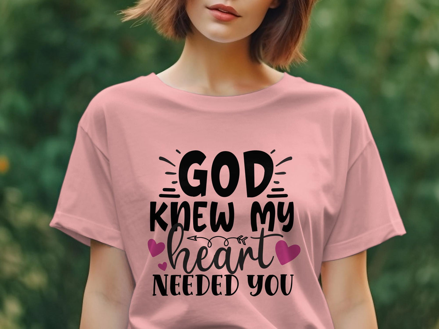 god knew my heart needed you Women's Ladies t-shirt - Premium t-shirt from MyDesigns - Just $19.95! Shop now at Lees Krazy Teez